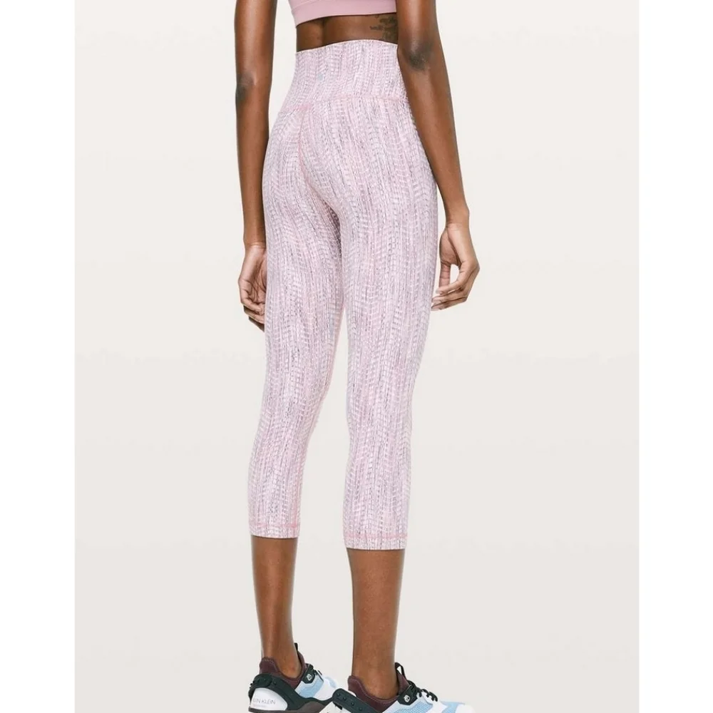 Lululemon Wunder Under Crop High Rise Leggings‎ Full On Luon 21